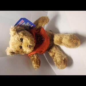 CHICAGO BEARS Hunter Plush Bear with Orange Sweater - NFL Style vintage!